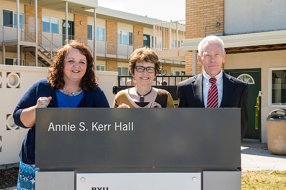 A memorial for the girl's dorms which have served housing well for 50 plus years. Edna Ricks Hall, Annie Kerr Hall, Sarah Barnes Hall and Virginia Perkins Hall will be removed this summer. Families we