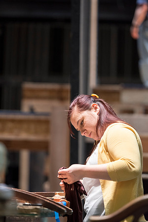 Behind-the-scenes of drama's upcoming play, "A Midsummer Night's Dream."
