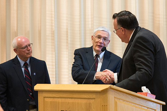 The Emeritus Breakfast and 50 Year Reunion was held where LaMar Barrus Received the Alumni Award of Excellence.