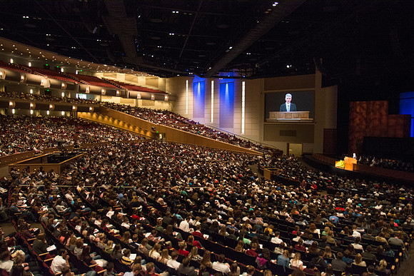 Geral Causse, Presiding Bishop, speaks at BYU-Idaho Devotional.