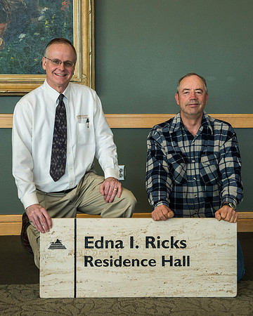 A memorial for the girl's dorms which have served housing well for 50 plus years. Edna Ricks Hall, Annie Kerr Hall, Sarah Barnes Hall and Virginia Perkins Hall will be removed this summer. Families we