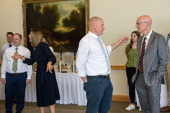 A reception for President Henry J Eyring and his wife Kelly to express their gratitude to employees of BYU-Idaho.