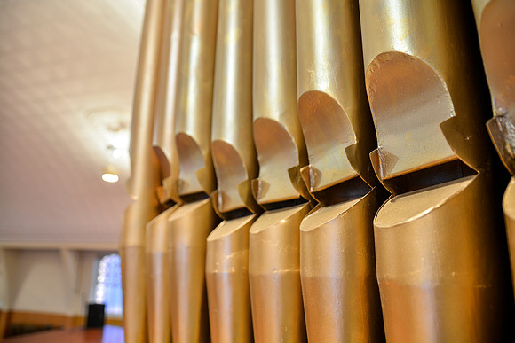 The Rexburg Tabernacle is a local landmark and houses the Teton Flood Museum.