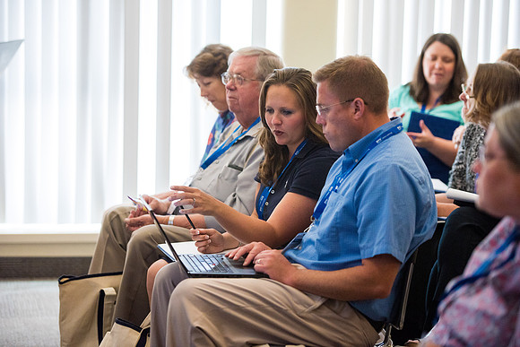 Online Instructors come to BYU-Idaho campus for further learning to enhance teaching skills.