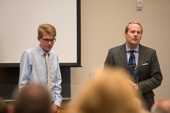 Top Communication students receive the Gordon B. Hinckley Communicator Award. Chris Atkinson.