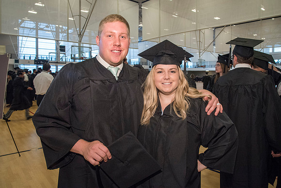 Students of Brigham Young University-Idaho prior to convocation of the Spring 2016 semester. Photo by Ryan Chase.