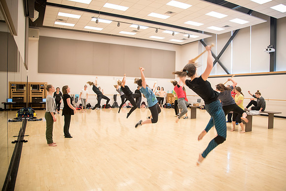 Dance Alliance director Ashley Storm works with the group practicing for their upcoming tour across the United States in states such as Texas and Kansas.