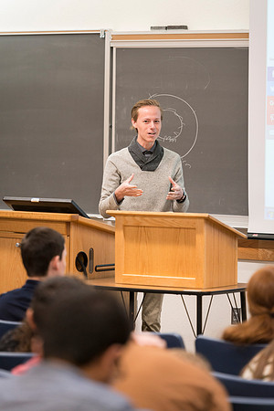 Teacher Assistant, Bobby Holder, discusses with his class about deviating from the norm and the effect it can have on society.