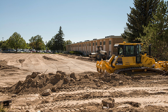 Formerly the girls dorms over 400 parking spaces are being created.