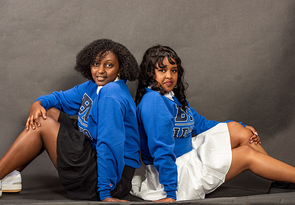 Graduation Portraits of Hermela Denboba and Hana Edossa.