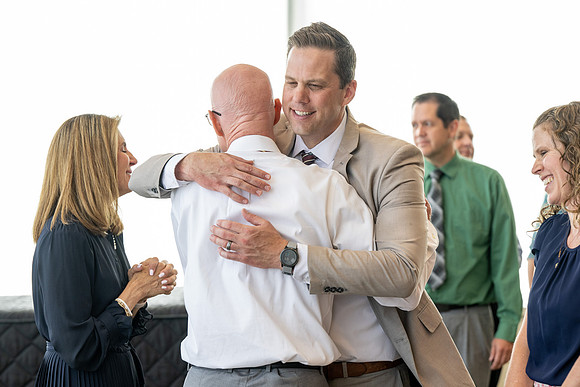 A reception for President Henry J Eyring and his wife Kelly to express their gratitude to employees of BYU-Idaho.
