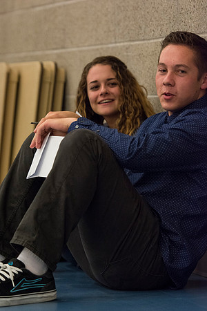 Students do a variety of service activies together with their dates.