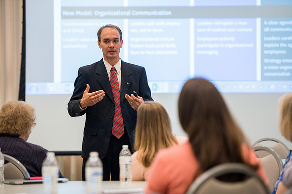 Online Instructors come to BYU-Idaho campus for further learning to enhance teaching skills. Instructor: Jeremiah Cochran.