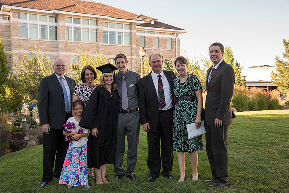 Students of Brigham Young University-Idaho at graduation of the Spring 2016 semester. Photo by Ryan Chase.