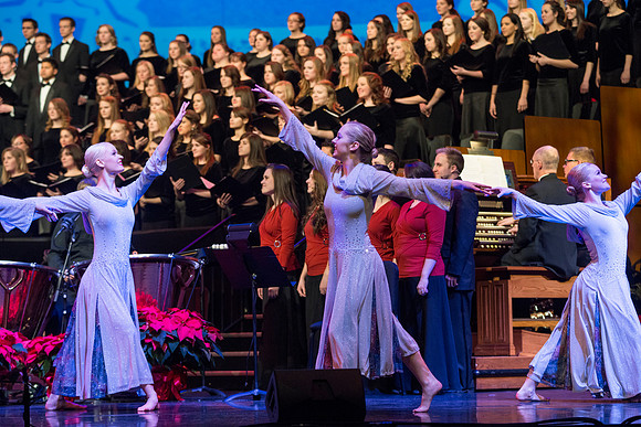 BYU-Idaho students perform in the Christmas Concert featuring Nathan Pacheco