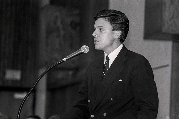The Business Department holds an Awards Banquet. March 1995.