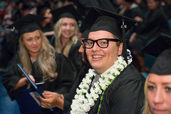 BYU-Idaho graduation. Convocation for the College of Business and Communication. Erik Hill