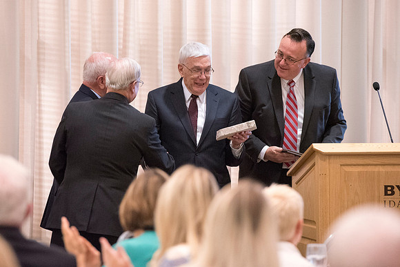 The Emeritus Breakfast and 50 Year Reunion was held where LaMar Barrus Received the Alumni Award of Excellence.