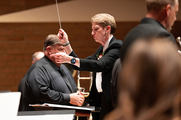 A retirement concert and reception for Diane Soelberg the director of the Symphony Band.