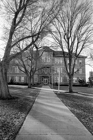 A view of the Jacob Spori Building on Campus