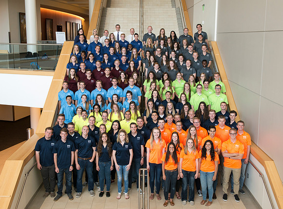 Group shots in the I-Center.