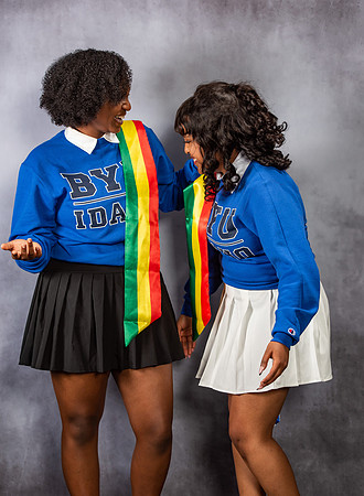 Graduation Portraits of Hermela Denboba and Hana Edossa.