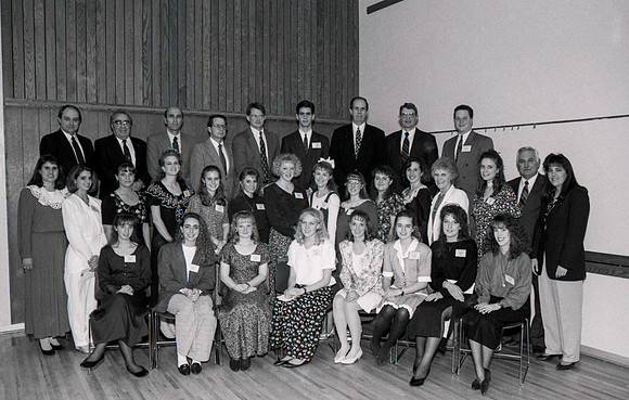 The Business Department holds an Awards Banquet. March 1995.