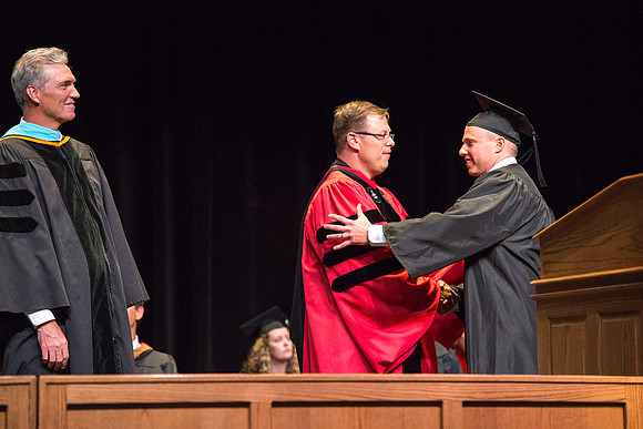 BYU-Idaho graduation. Convocation for the College of Business and Communication. Tyler Rickenbach