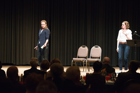 An "Evening Of Honors" recognizing Rodger Sorensen with the Eliza R. Snow Award for his contribution to the Arts. Rodger has taught and directed Theater for 42 years, first at the college of Eastern U