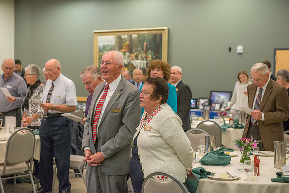 Emeritus Breakfast, Nov 2018, BYU-Idaho Alumni Award of excellence was awarded to Jon Beesley.