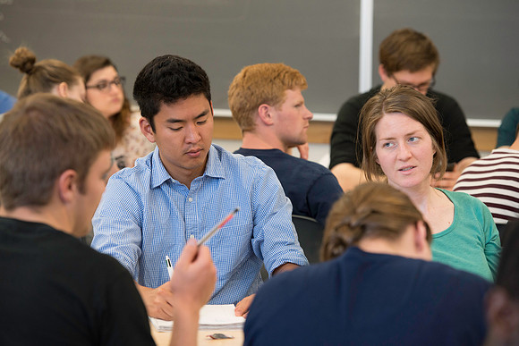 Trigonometry class in the Ricks Building.