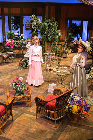 The cast of Brigham Young University-Idaho's production of "The Importance of Being Earnest" pose scenes and moments from the performance.