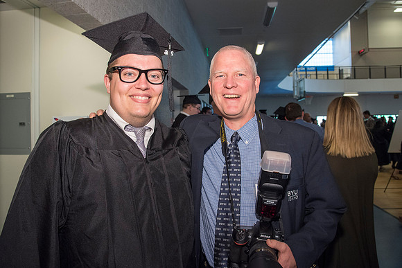 Students of Brigham Young University-Idaho prior to convocation of the Spring 2016 semester. Photo by Ryan Chase.