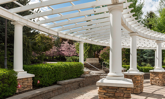 Spring in full bloom in the gardens.