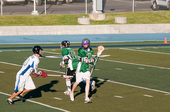 BYU-Idaho players in the Men's Lacrosse Championship Game, Spring 2013