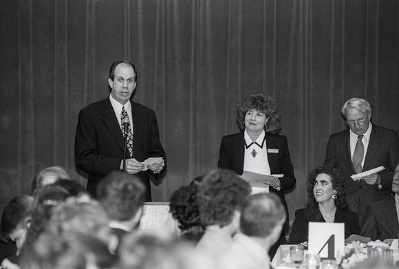 The Business Department holds an Awards Banquet. March 1995.