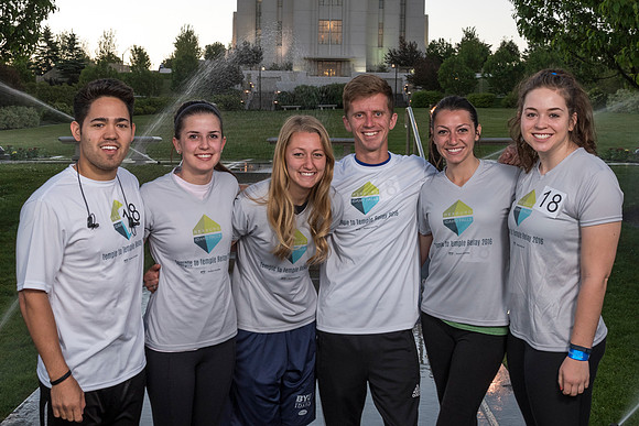 2016 Temple to Temple relay from Rexburg Temple to Idaho Falls Temple.