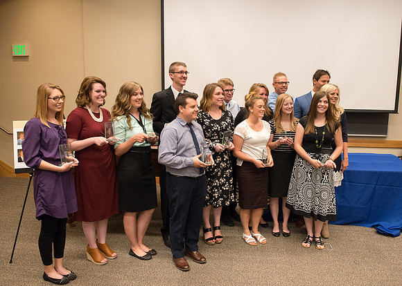 Top Communication students receive the Gordon B. Hinckley Communicator Award.