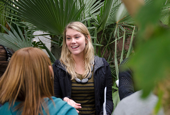 College horticulture class works with high school students to redesign the Clark playground facilities.