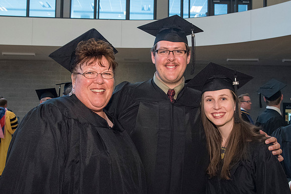 Students of Brigham Young University-Idaho prior to convocation of the Spring 2016 semester. Photo by Ryan Chase.