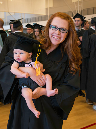 Graduates gather for BYU-Idaho commencement.