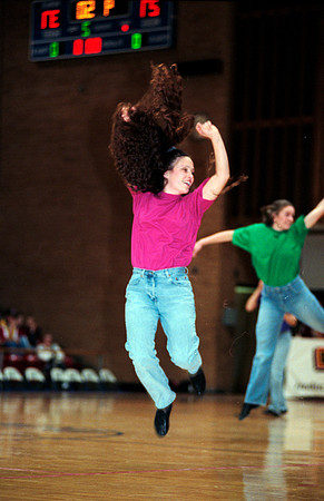 Dancers preform at halftime.