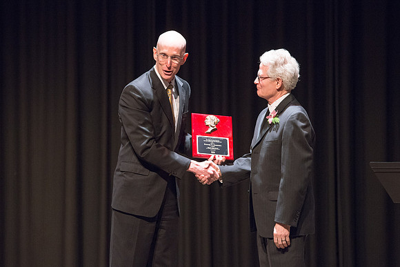 An "Evening Of Honors" recognizing Rodger Sorensen with the Eliza R. Snow Award for his contribution to the Arts. Rodger has taught and directed Theater for 42 years, first at the college of Eastern U