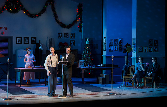 It's a Wonderful Life: A Live Radio Play, comes to life on stage at the Snow Drama Theater at BYU-Idaho.  It was written by Joe Landry and directed by Roger Merrill.
