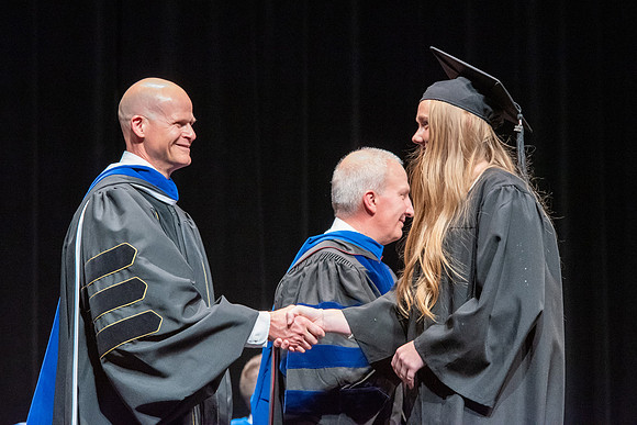 Graduates during convocation of the College of Physical Sciences and Engineering.