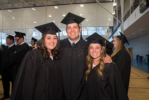 Students of Brigham Young University-Idaho prior to convocation of the Spring 2016 semester. Photo by Ryan Chase.