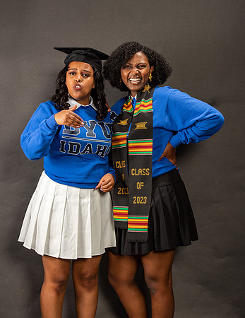 Graduation Portraits of Hermela Denboba and Hana Edossa.