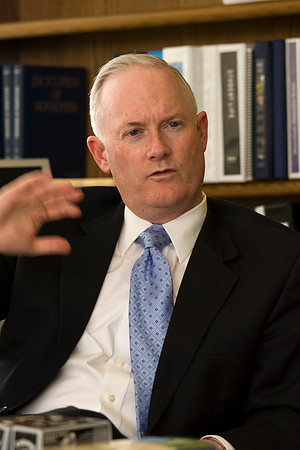 President Clark in his office