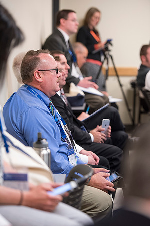 Faculty participate in breakout sessions as part of the Online Learning & Teaching Conference.