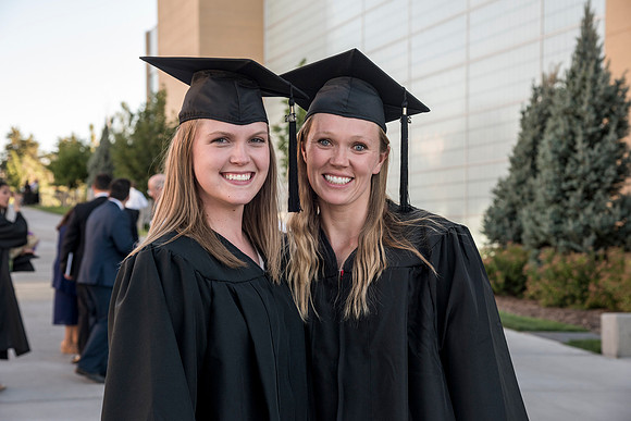 Students of Brigham Young University-Idaho at graduation of the Spring 2016 semester. Photo by Ryan Chase.